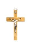 Kríž: drevený - bledý, 11 cm