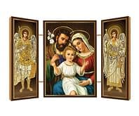 Triptych: Svätá rodina, drevený (3)
