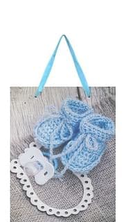 Darčeková taška: papučky - modrá (TOR1227)