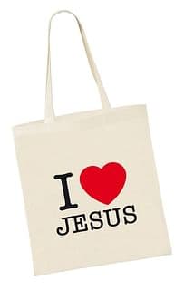 Taška: I love JESUS, bavlnená