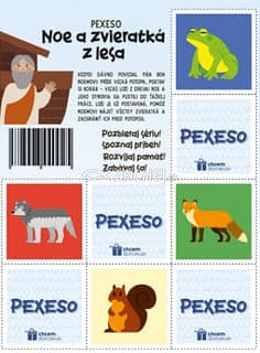 Pexeso: Noe a zvieratká z lesa