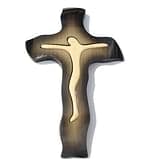 Kríž: drevený - tmavý, 28 cm
