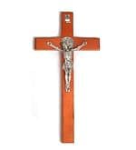 Kríž: benediktínsky, drevený - čerešňa, 20 cm