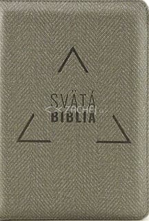 Svätá Biblia: Roháčkov preklad, vrecková so zipsom - sivá