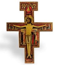 Kríž: svätého Damiána, drevený - veľký