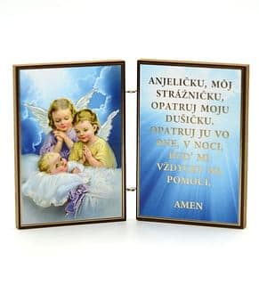 Oltárik: Anjeli s dieťaťom, drevený