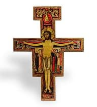 Kríž: svätého Damiána, drevený - stredný