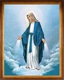 Obraz v ráme: Panna Mária Zázračnej medaily (45x35)