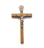 Kríž: drevený - hnedý, 10 cm