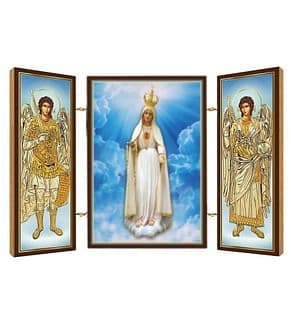 Triptych: Fatima, drevený (1)