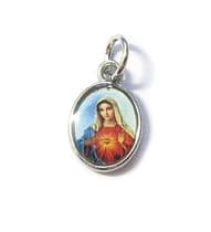 Medailón: Nepoškvrnené Srdce Panny Márie, farebný
