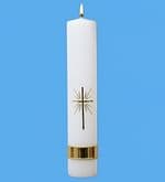 Sviečka: kríž, kostolná, zdobená - 30 cm