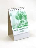 Mini kalendár: pracovný, stolový - zelený - 2023 (GW)