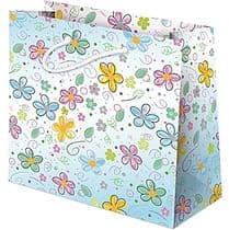 Darčeková taška: kreslené kvety (D)