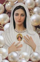 Obrázok: Panna Mária s modlitbou za duše v očistci