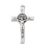 Prívesok: benediktínsky krížik - striebornej farby