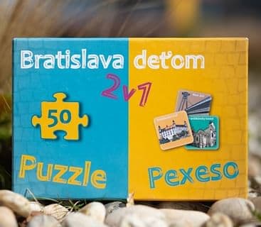 Puzzle a pexeso: Bratislava deťom 2v1
