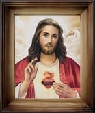 Obraz v ráme: Božské Srdce Ježišovo (32x27)