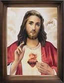 Obraz v ráme: Božské Srdce Ježišovo (47x37)