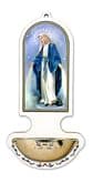 Svätenička: Panna Mária Zázračná medaila, drevo+kov