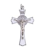 Prívesok: benediktínsky krížik, biely