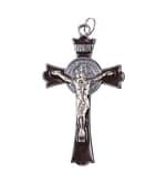 Prívesok: benediktínsky krížik, hnedý