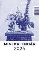 Mini kalendár: stolový - modrý - 2024 (GW)
