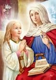 Magnetka: svätá Anna a dieťa Mária