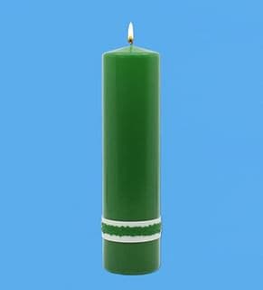 Sviečka: kostolná - zelená