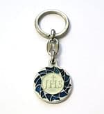 Kľúčenka: s motívom JHS, kovová - modrá