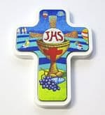 Kríž: s motívom JHS - 12 cm