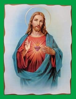 Obraz na dreve: Srdce Pána Ježiša (40 x 30 cm)