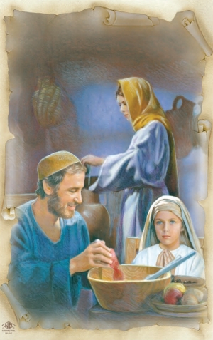 Kalendár 2014 - kartička Svätej rodiny - kalendár - kartička | 0,10 € - obrázok Kalendár 2014 - kartička Svätej rodiny - kalendár - kartička