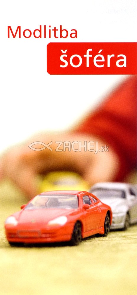 Záložka: Modlitba šoféra (Z-145SK) - kartónová záložka s modlitbou | 0,19 € - obrázok Záložka: Modlitba šoféra (Z-145SK) - kartónová záložka s modlitbou