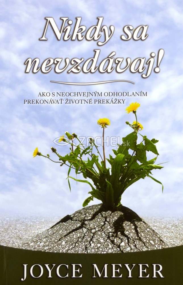 Nikdy sa nevzdávaj! - Ako s neochvejným odhodlaním prekonávať životné prekážky | Joyce Meyer | 8,73 € - obrázok Nikdy sa nevzdávaj! - Ako s neochvejným odhodlaním prekonávať životné prekážky