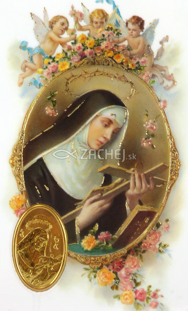 Kartička: sv. Rita (RCC) - Ruženec k sv. Rite, plastová | 0,49 € - obrázok Kartička: sv. Rita (RCC) - Ruženec k sv. Rite, plastová