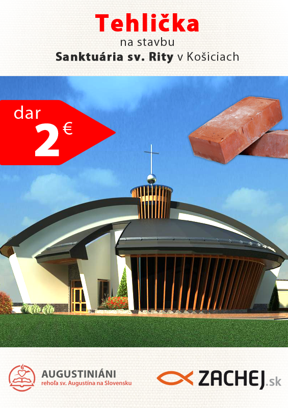 Dar 2 € - Tehlička na stavbu Sanktuária sv. Rity v Košiciach | 2,00 € - obrázok Dar 2 € - Tehlička na stavbu Sanktuária sv. Rity v Košiciach