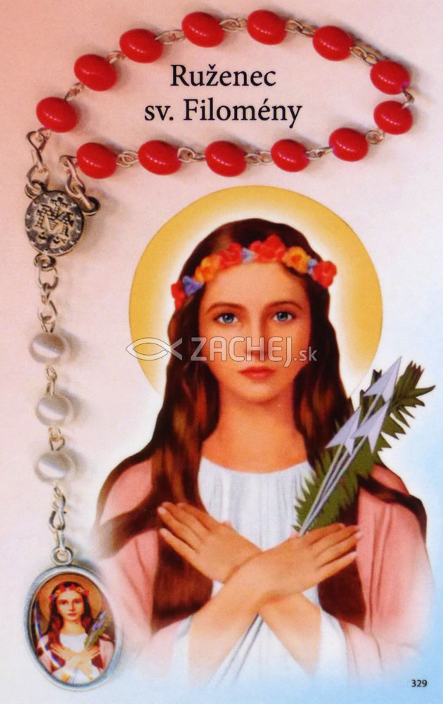 Obrázok: Sv. Filoména (Z) - Korunka k svätej Filoméne, laminovaný | 0,19 € - obrázok Obrázok: Sv. Filoména (Z) - Korunka k svätej Filoméne, laminovaný