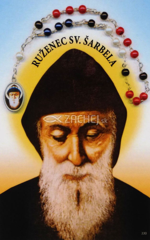Obrázok: Sv.Charbel (Z) - Ruženec k svätému Šarbelovi, laminovaný | 0,19 € - obrázok Obrázok: Sv.Charbel (Z) - Ruženec k svätému Šarbelovi, laminovaný