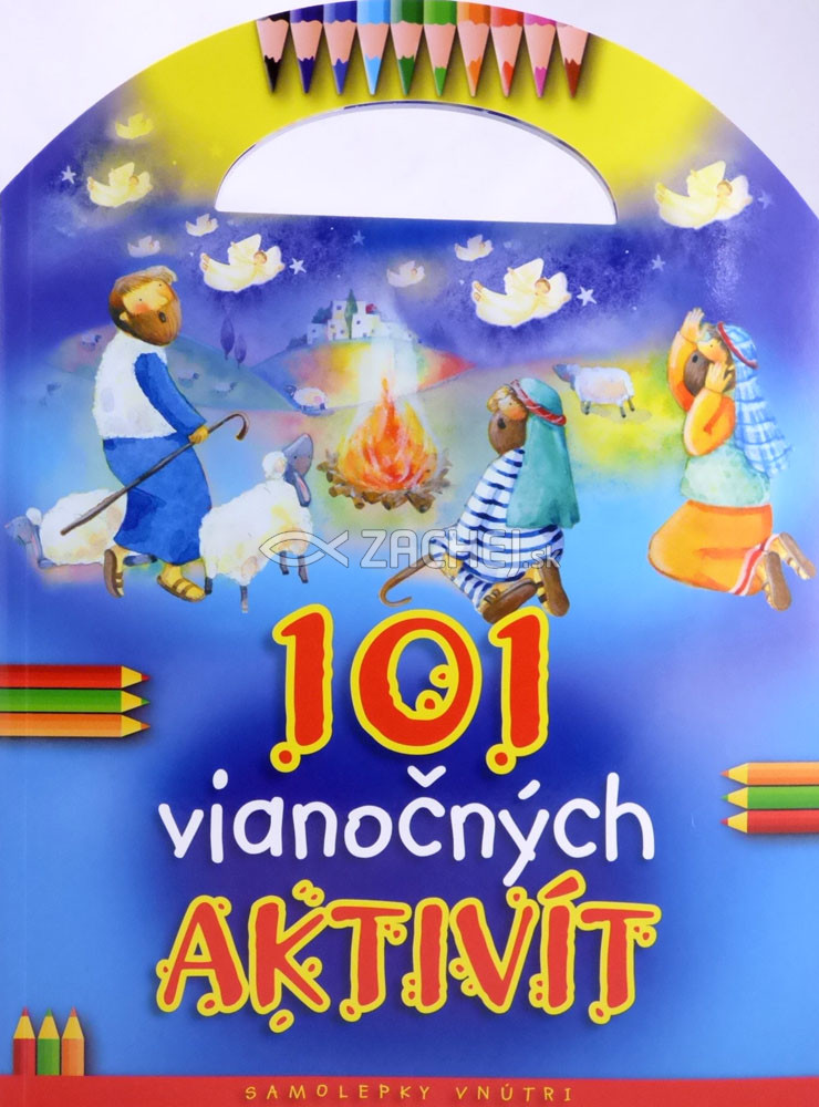 101 vianočných aktivít - Samolepky, úlohy, hlavolamy, omaľovánky | James Bethan | 6,31 € - obrázok 101 vianočných aktivít - Samolepky, úlohy, hlavolamy, omaľovánky