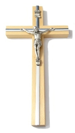 Kríž: drevený s lištou - prírodný 26 cm (KVZ008) | 5,34 € - obrázok Kríž: drevený s lištou - prírodný 26 cm (KVZ008)