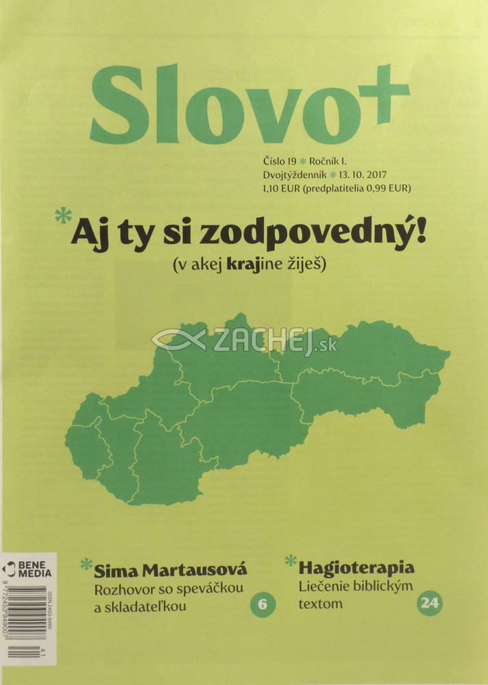 Časopis: Slovo+ 19/2017 - Kresťanské noviny, dvojtýždenník | 1,10 € - obrázok Časopis: Slovo+ 19/2017 - Kresťanské noviny, dvojtýždenník