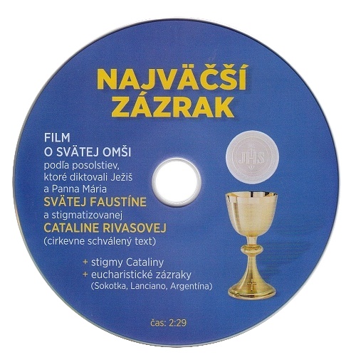 DVD: Najväčší zázrak - Film o Svätej omši | 0,97 € - obrázok DVD: Najväčší zázrak - Film o Svätej omši