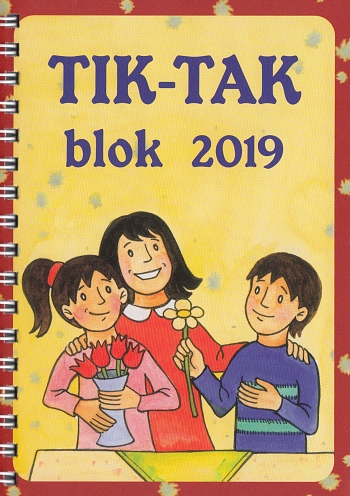 TIK-TAK blok 2019 - diár pre deti | Katarína Jantáková | 1,46 € - obrázok TIK-TAK blok 2019 - diár pre deti