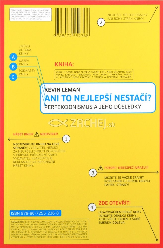 Ani to nejlepší nestačí? - Perfekcionismus a jeho důsledky | Kevin Leman | 10,48 € - obrázok Ani to nejlepší nestačí? - Perfekcionismus a jeho důsledky