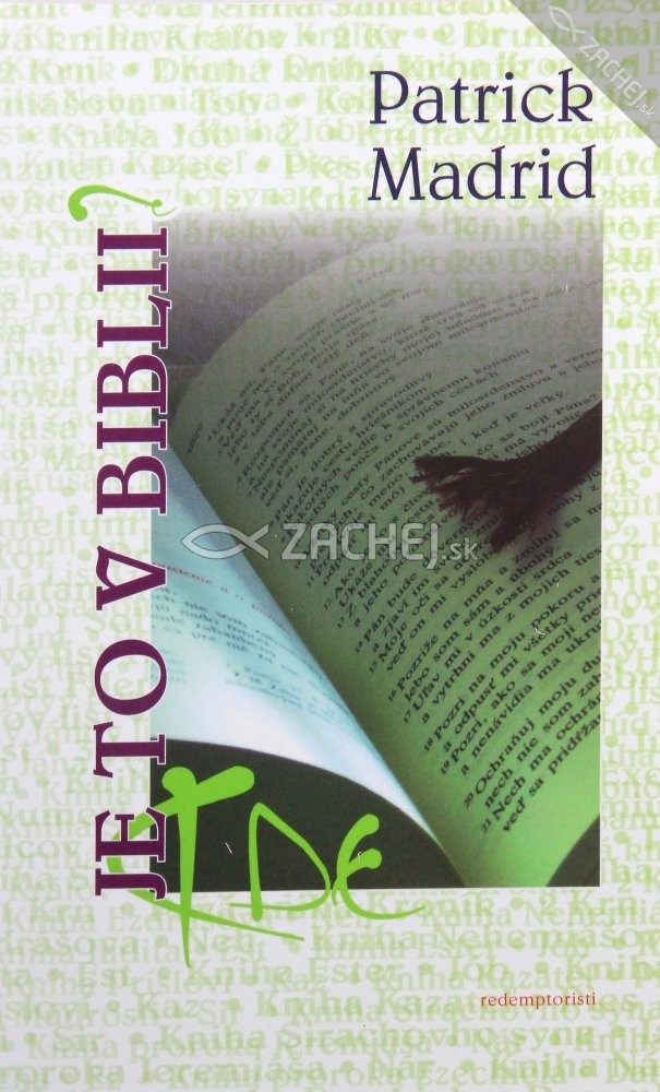 Kde je to v Biblii? | Patrick Madrid | 2,81 € - obrázok Kde je to v Biblii?