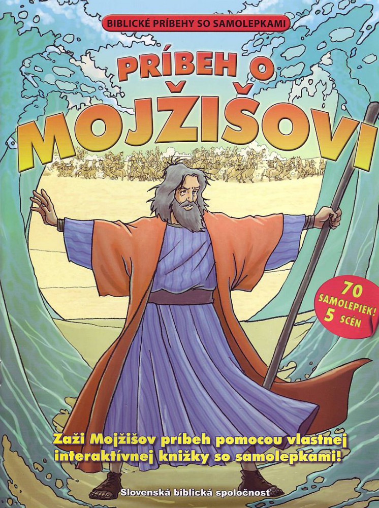Príbeh o Mojžišovi - Biblické príbehy so samolepkami | 6,80 € - obrázok Príbeh o Mojžišovi - Biblické príbehy so samolepkami