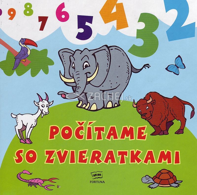 Počítame so zvieratkami - leporelo | Daniela Řezníčková | 1,93 € - obrázok Počítame so zvieratkami - leporelo