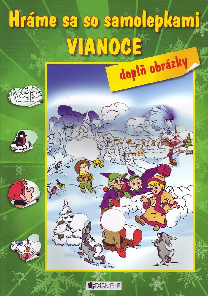 Hráme sa so samolepkami Vianoce - doplň obrázky | 2,90 € - obrázok Hráme sa so samolepkami Vianoce - doplň obrázky