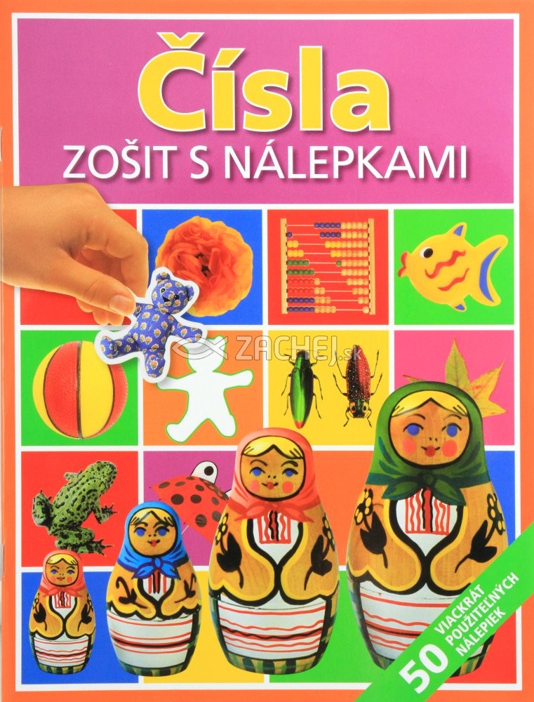 Čísla - Zošit s nálepkami | Zuzana Šeršeňová (ed.) | 1,99 € - obrázok Čísla - Zošit s nálepkami